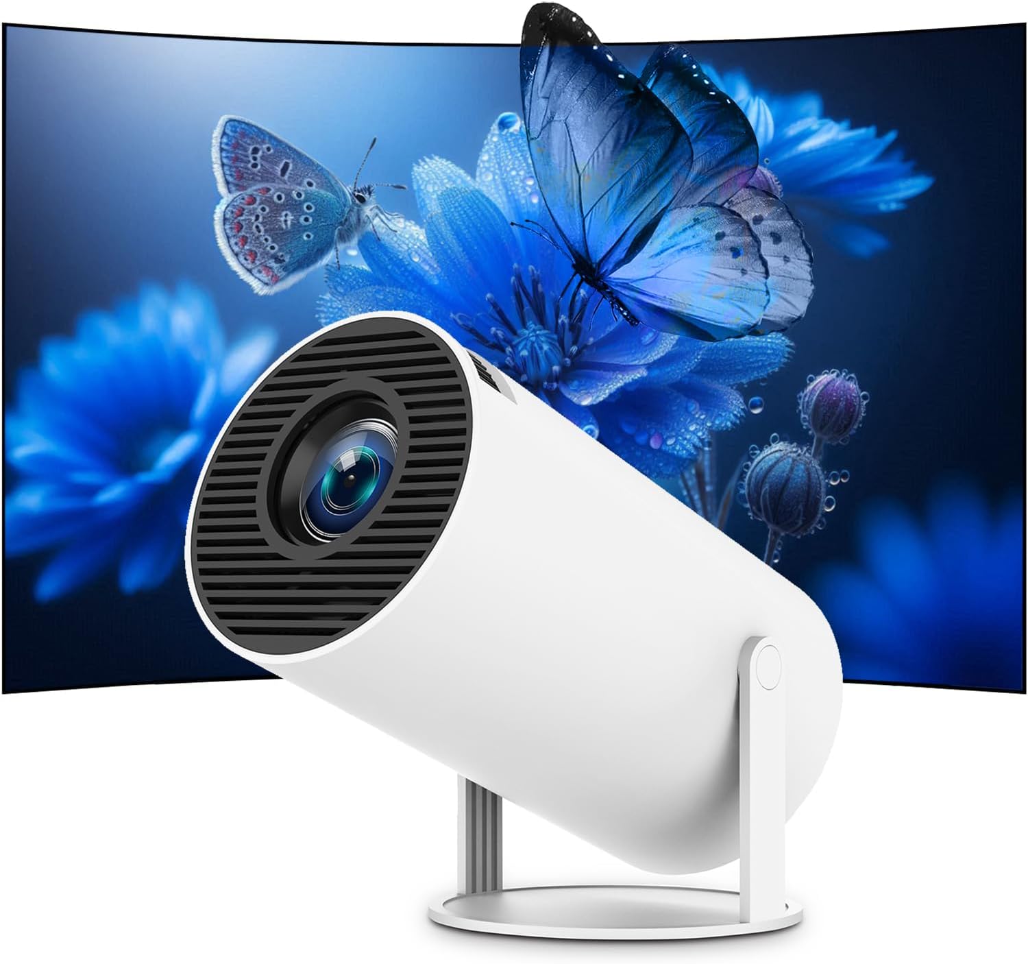 Mini Round Projector جهاز عرض دائري صغير بدقة