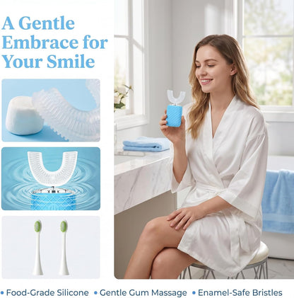Smart Electric Toothbrush USB Rechargeable U-shaped Tooth